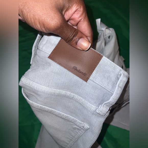 NWT Madewell Cali Denim- Boot Women's Light Gray. Corduroy Jeans size 25 - Picture 11 of 12